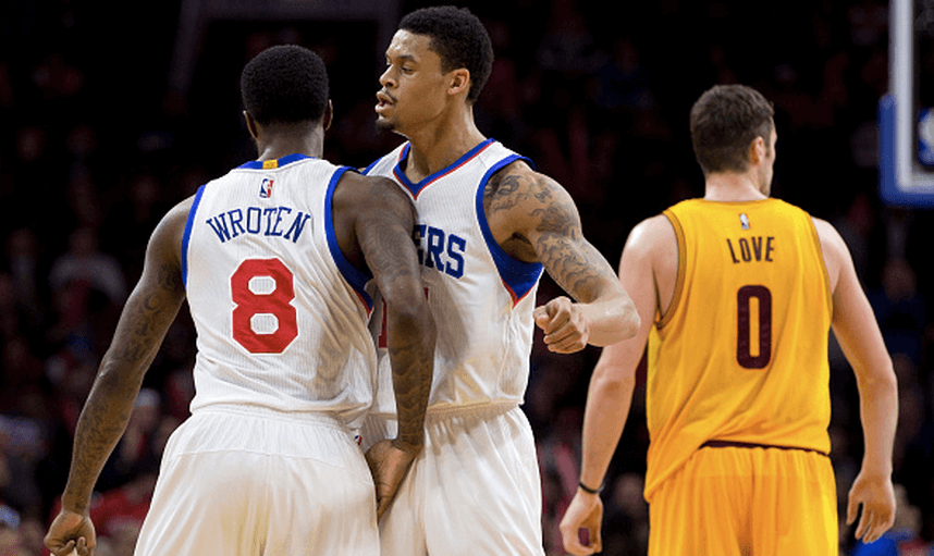 76ers first home win comes amid playoff atmosphere