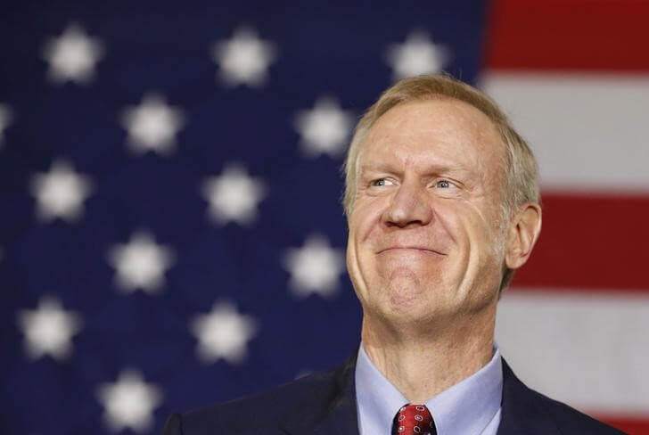 Illinois governor makes case to rating agencies on fiscal fix
