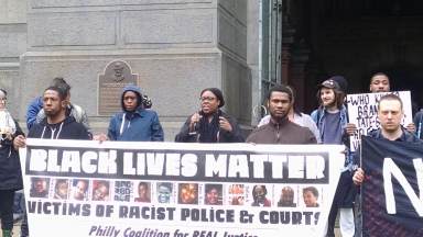 #BlackLivesMatter. Police protesters demand charges dropped
