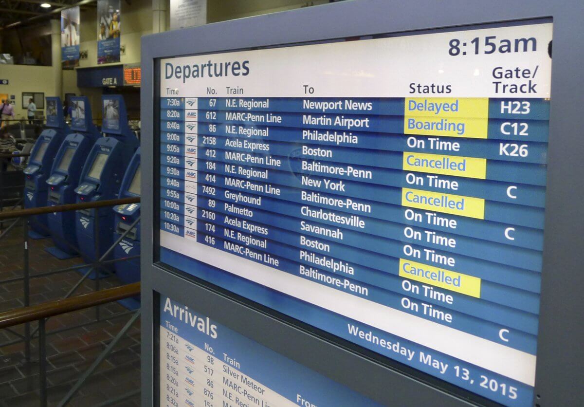 Flights spike as Amtrak commuters can’t use nation’s busiest rail route