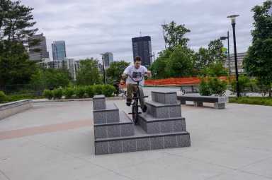 Check out that new skateboarder-friendly sculpture in Paine Park
