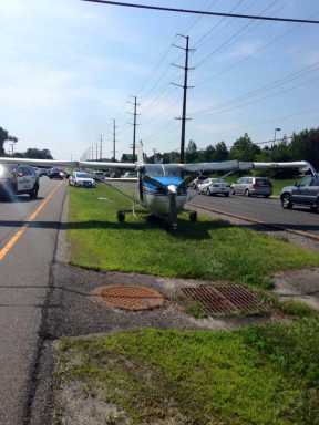 Sky-diving plane makes emergency landing on Jersey road
