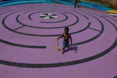PHOTOS: Kids party at The Oval before it closes for the summer