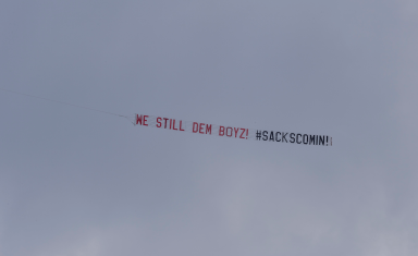 Eagles not concerned after Cowboys fans fly banner over practice