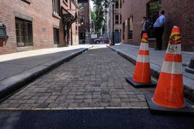 Philly’s last wooden street gets an asphalt repair. What’s going on?