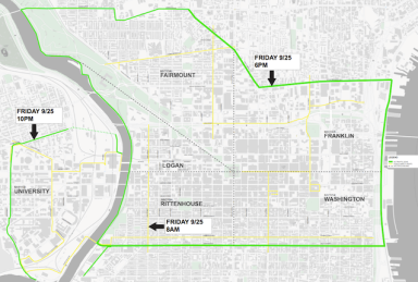 Road closures for Philly Papal visit announced