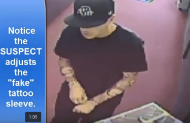 Suspect wore fake tattoo sleeves in S. Philly jewelry store robbery