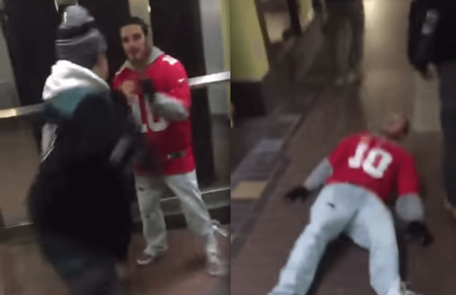 VIDEO: An Eagles and Giants fan fight after ‘Monday Night Football’