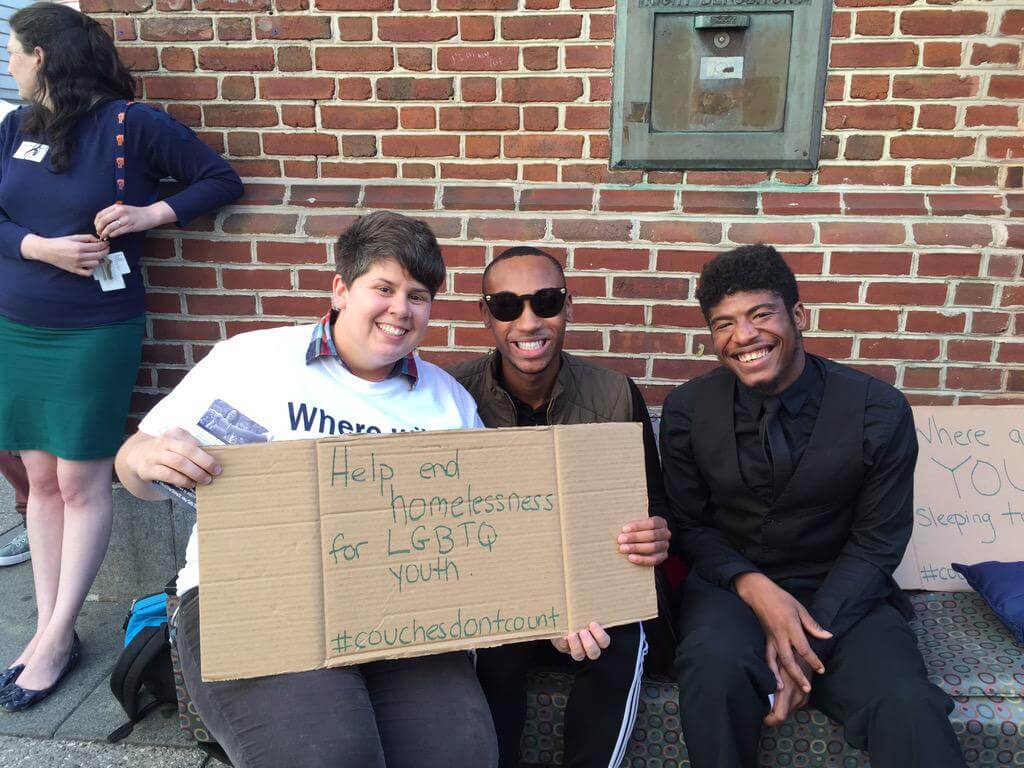 Pop-up couches to spread awareness for LGBT homeless youth