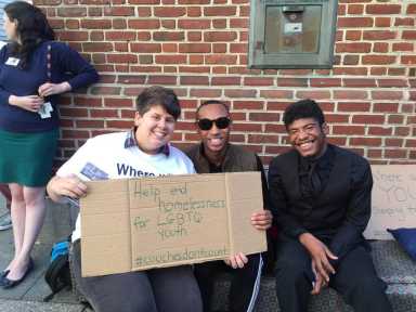 Pop-up couches to spread awareness for LGBT homeless youth
