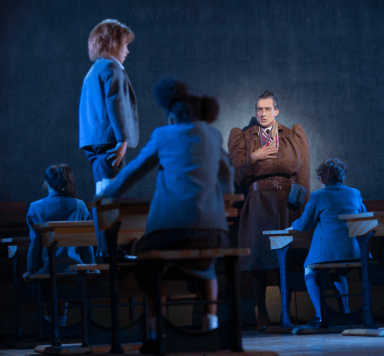 Matilda takes on Miss Trunchbull in the touring Broadway show