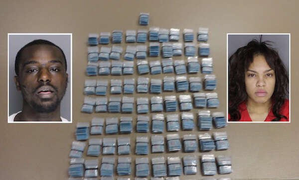 Couple arrested for heroin trafficking following domestic disturbance