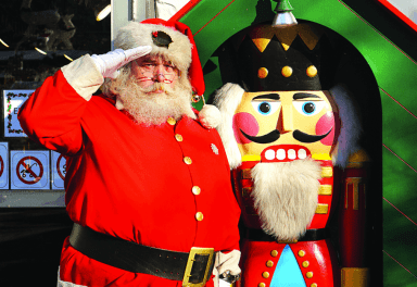 Santa Claus is making the most of his Philadelphia visit