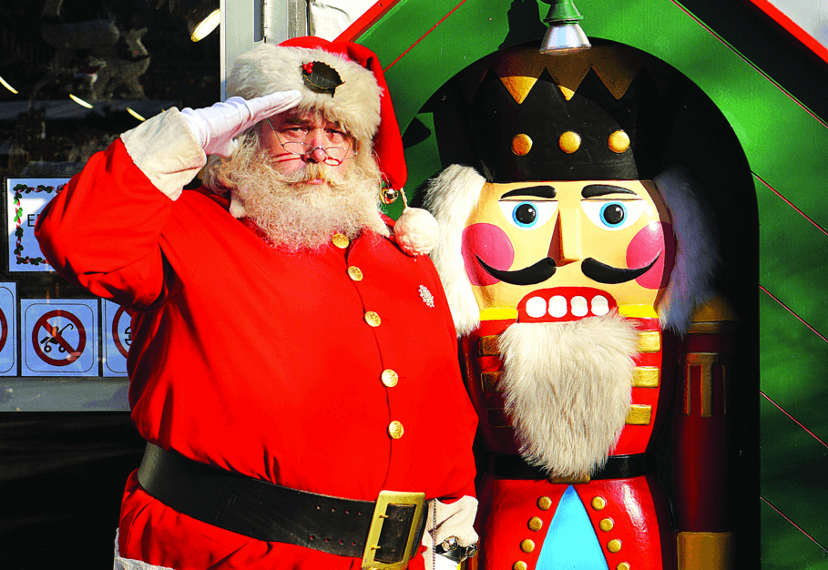 Santa Claus is making the most of his Philadelphia visit