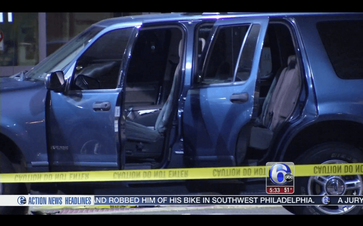 Double shooting leads to car accident in front of Frankford hospital