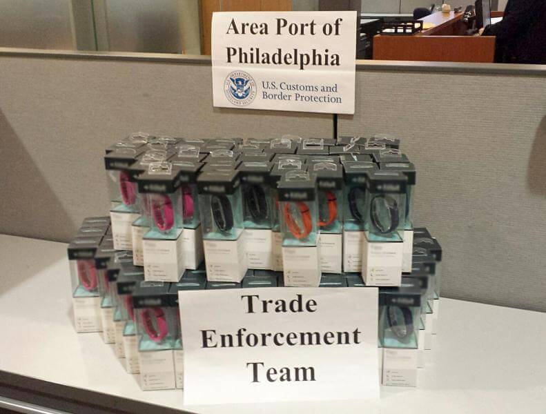 $35,000 in fake Fitbits seized at Port of Philadelphia: Feds