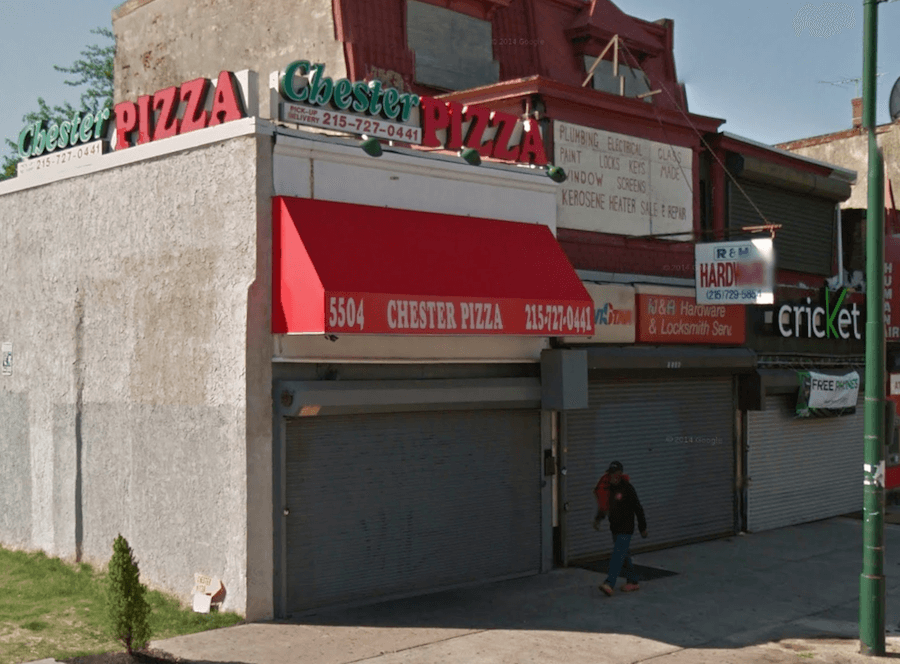 Armed suspect robs pizzeria of bags full of trash