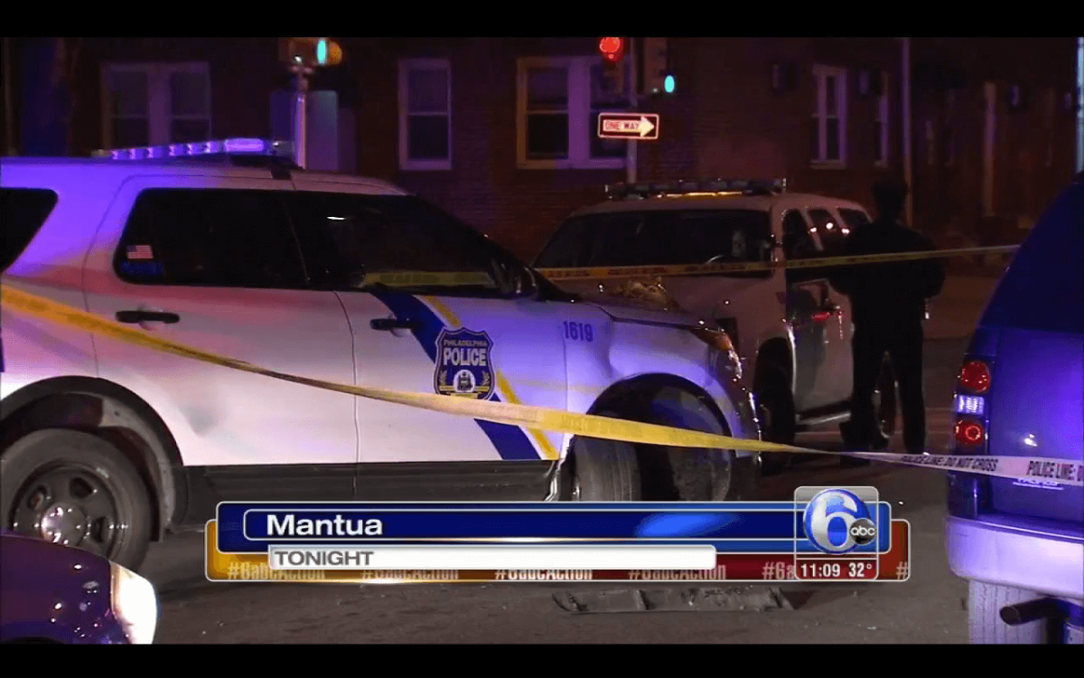 Philly police car crashes while pursuing carjacker