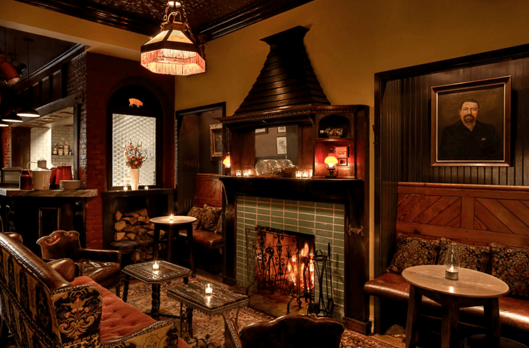 Warm up at one of these Philadelphia bars with fireplaces