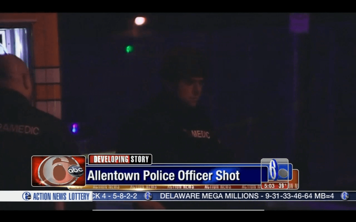 Allentown officer shot while serving warrant for murder investigation