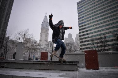 Skateboarders enjoy last days of LOVE Park