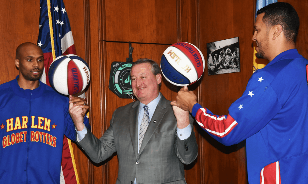 Globetrotters dribble into City Hall