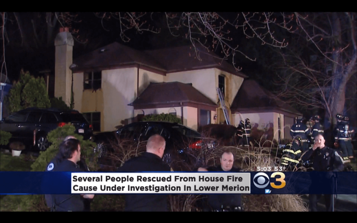 Three rescued from house fire in Lower Merion