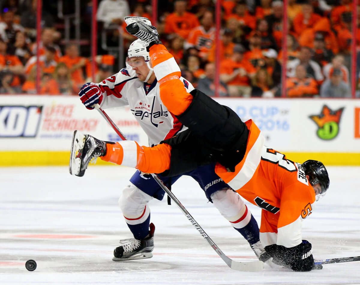 Were Flyers fans justified in throwing objects onto the ice in Game 3?