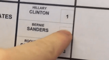 Voter machine rejecting Bernie was actually just not turned on