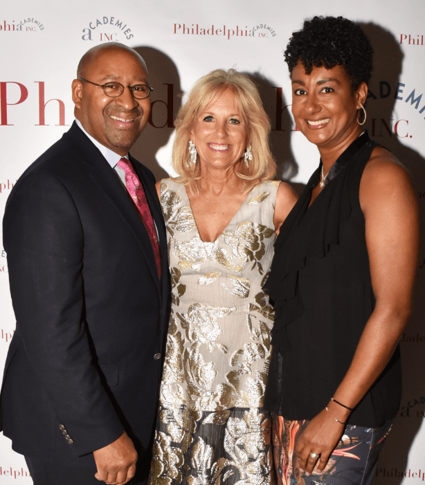 Ex-mayor honored at Philadelphia Academies’ dinner attended by Veep’s wife
