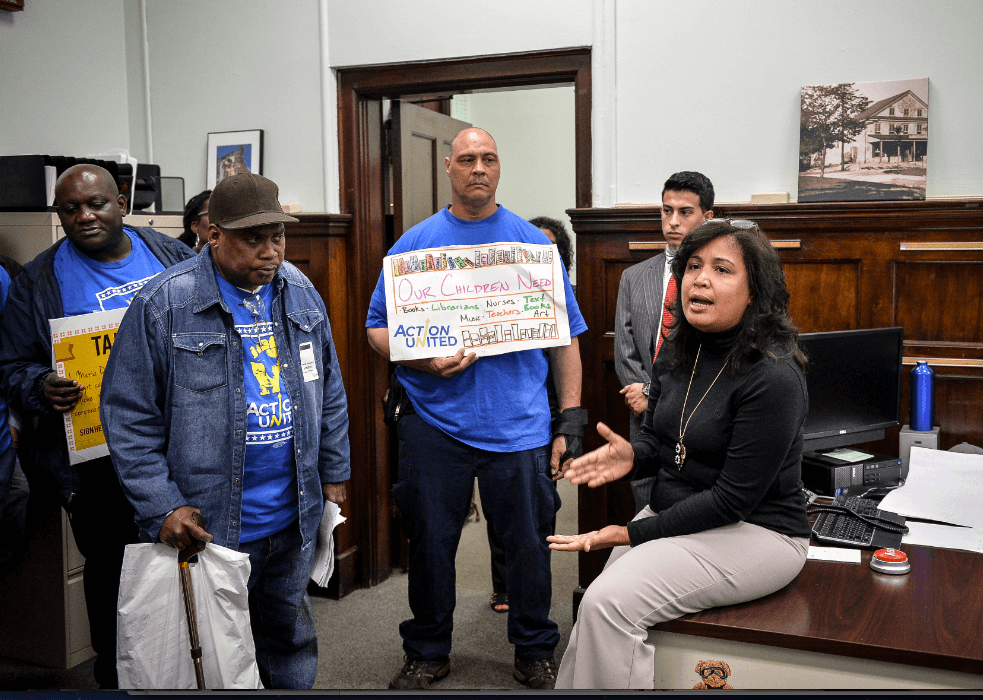 Action United storms City Hall with soda tax demands
