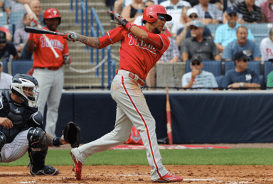 Which Phillies prospect will be called up to the big leagues next?