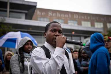 Students, supporters protest Philly school cop’s use of force on high