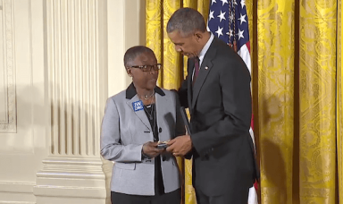 Obama honors fallen Philly cop at White House ceremony