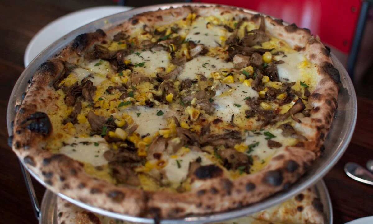 Hot Plate: Mais e Funghi Pizza at Pizzeria Vetri