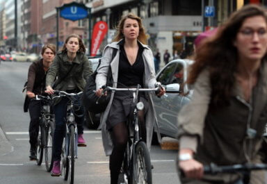 Female cyclists caught between harassment and breaking the law