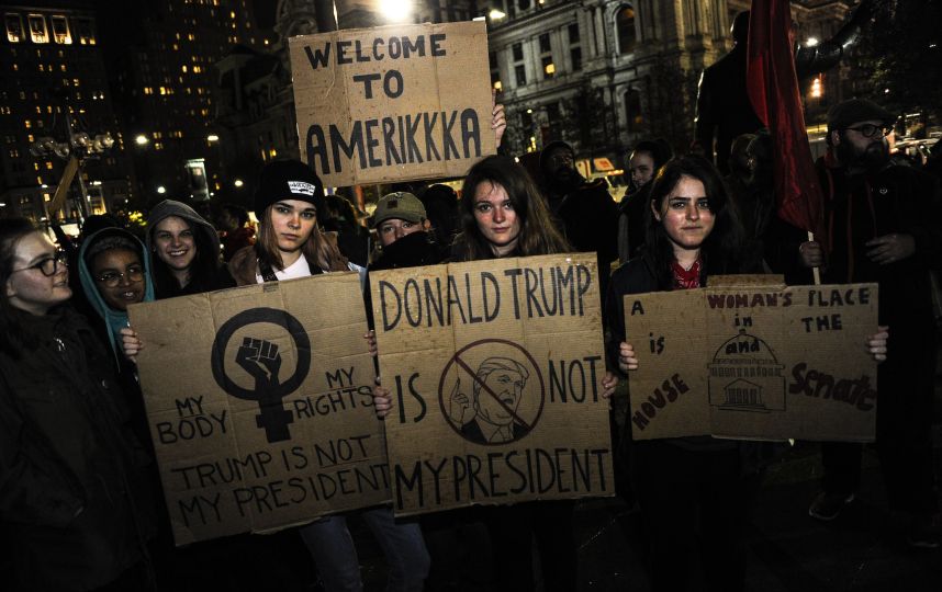 ‘Not my president’: Philly protesters express rage with Trump