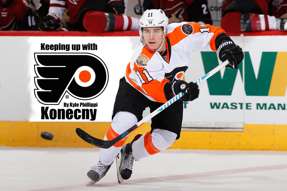 NHL rookie diary: Travis Konecny plays tough because it’s ‘part of the