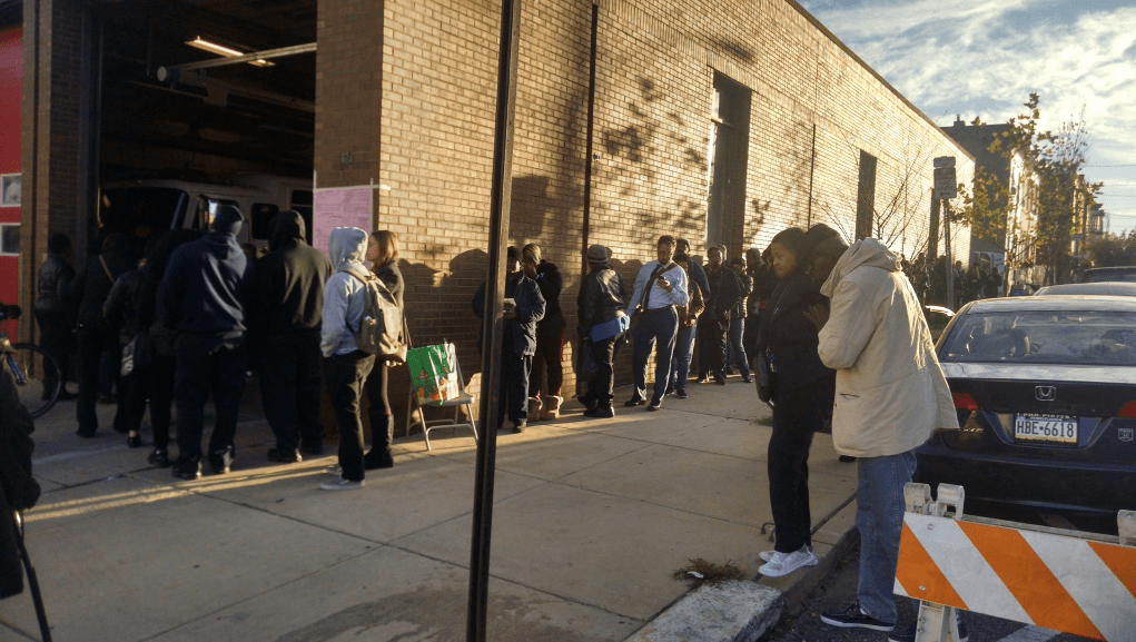 Voters flock to polls early in Philly
