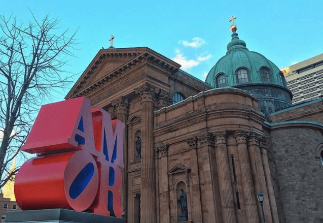 That’s ‘Amor:’ Robert Indiana’s bilingual sculpture stays in Philly