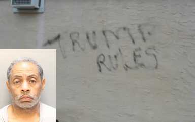 NJ man charged in election-night Trump graffiti: police
