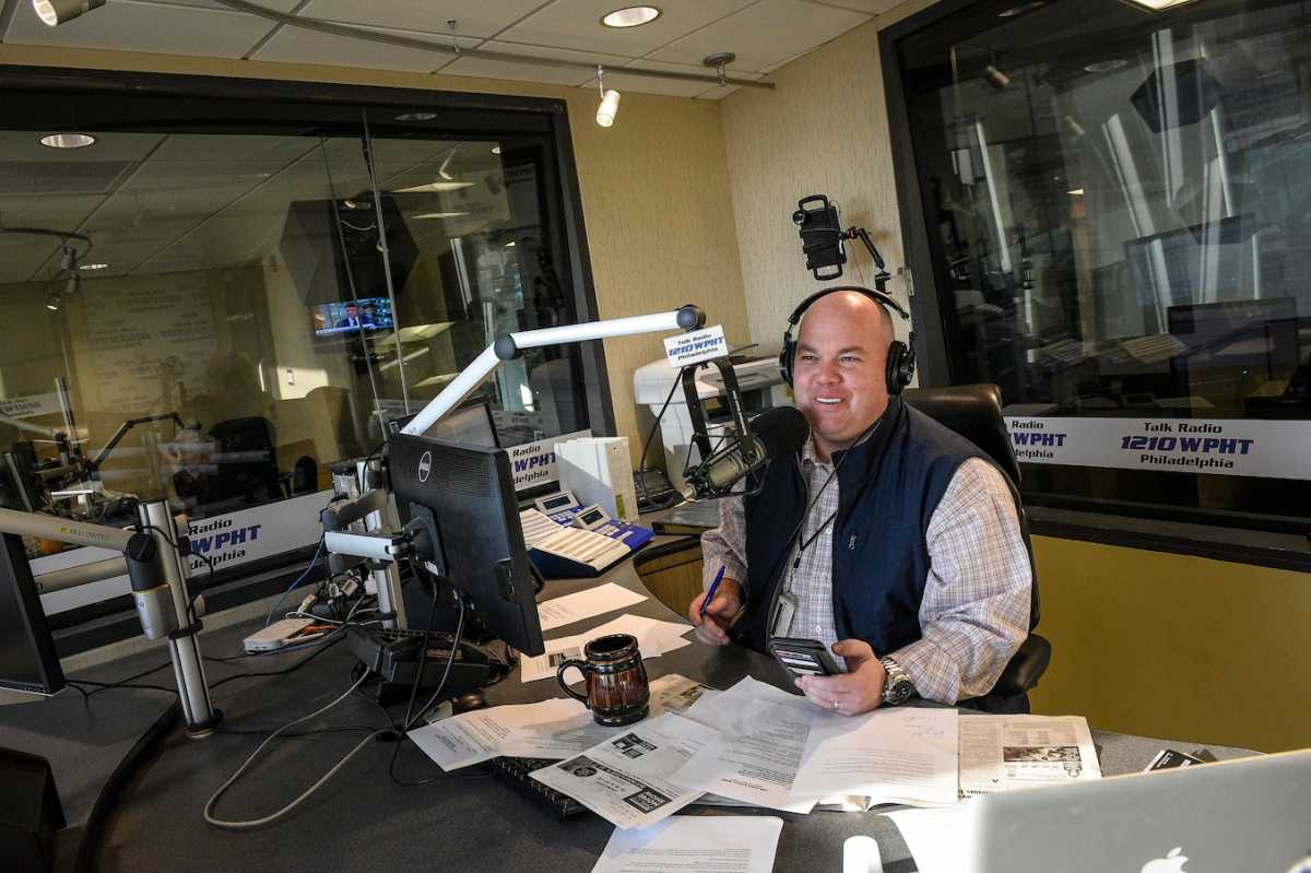 A conservative voice draws an audience in heavily Democratic Philadelphia