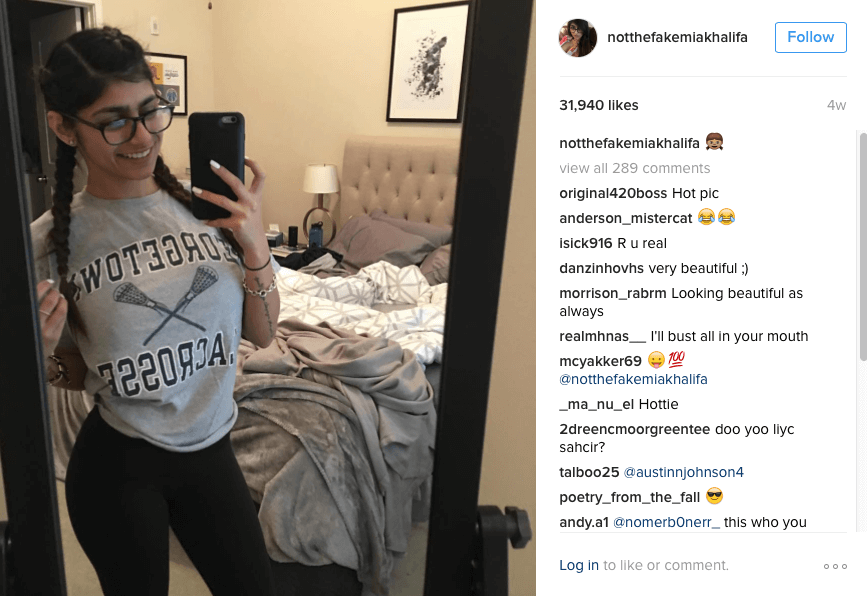 Nfsw Mia Khalifa Hot Instagram Pics Former Porn Star Joel Embiid Troll Metro Philadelphia 