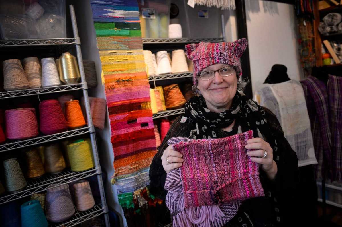 Women stand up to Trump with ‘Pussyhats’