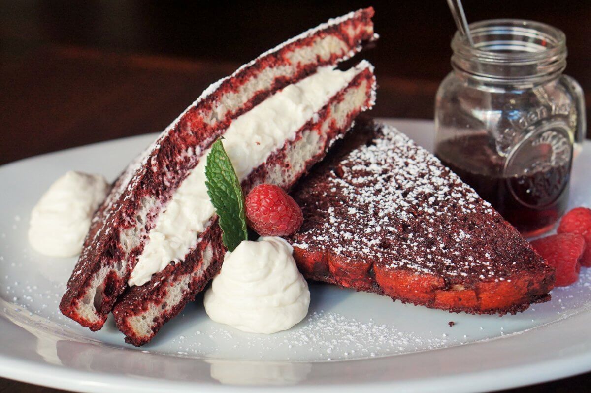 Red Velvet French Toast at The Little Lion