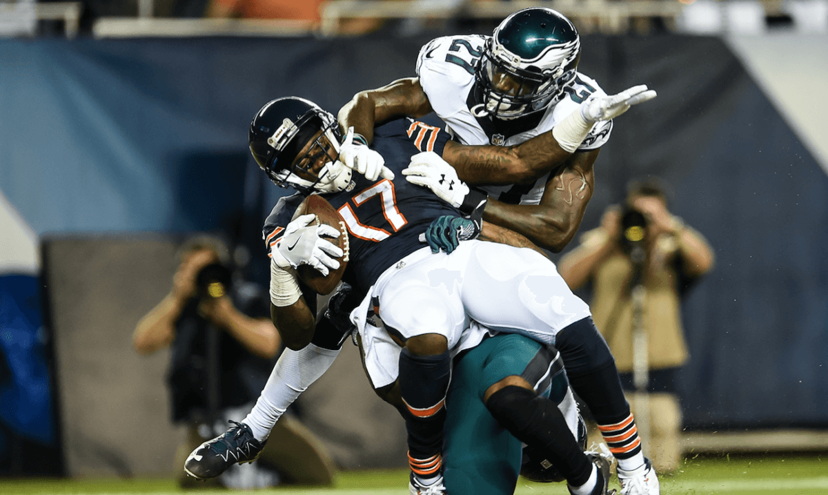 Which position group is strongest, weakest for 2017 Eagles?