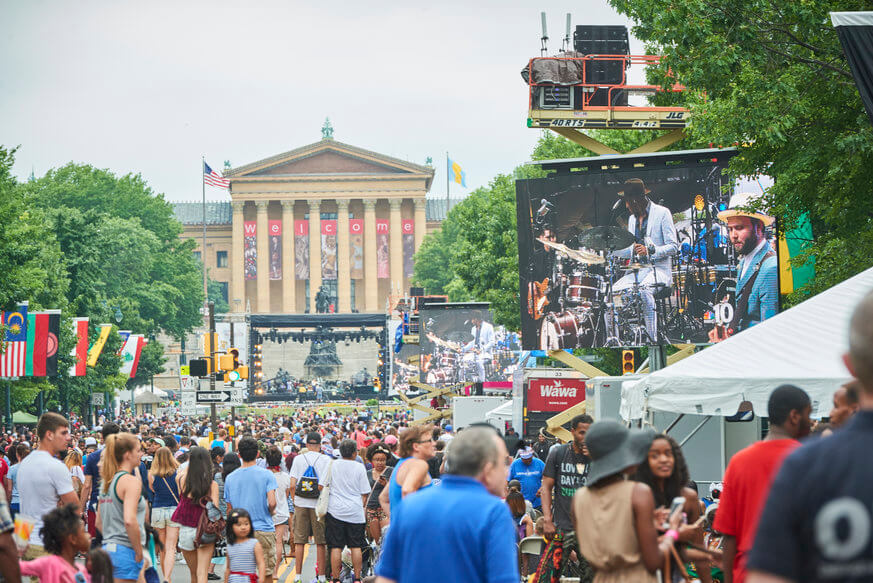 Party on the Parkway is a free annual 4th of July concert. | R. Myers for Visit Philadelphia
