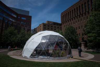 Finding sanctuary in new geodesic dome