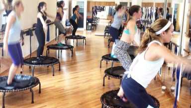 Bounce on a trampoline with Allongée’s SOAR! class