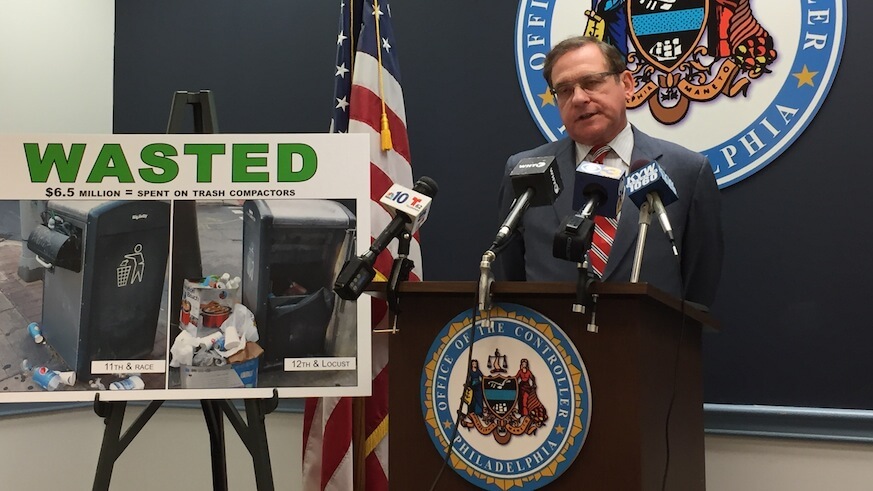 City Controller: Philly threw millions in the trash through ‘solar’ garbage bins